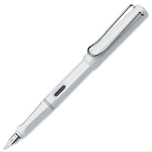 ❤️BUY 5 GET 3 FREE LAMY Safari Fountain Pen, Color White, Retail $37.00 USD